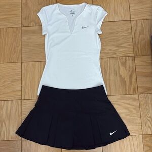Nike Women’s Dri-fit athletic  top and tennis skirt